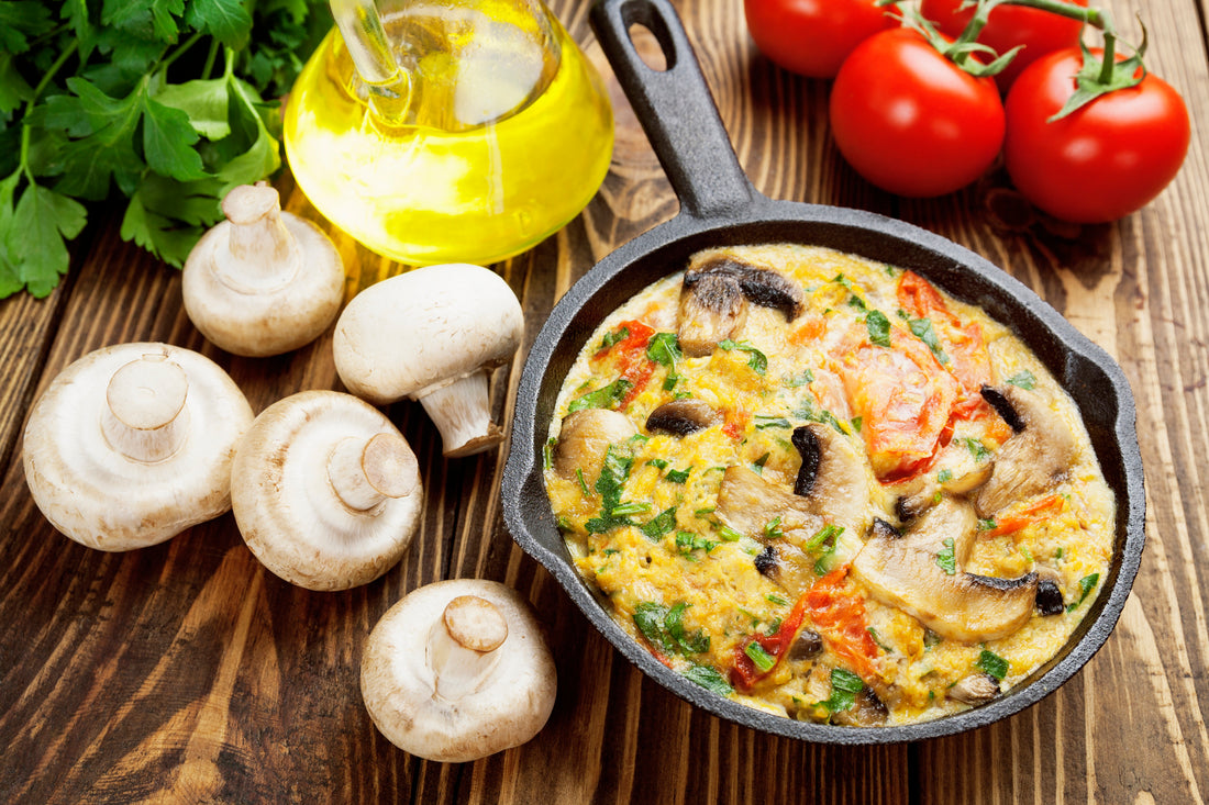 Spicy Veggie Breakfast Omelette