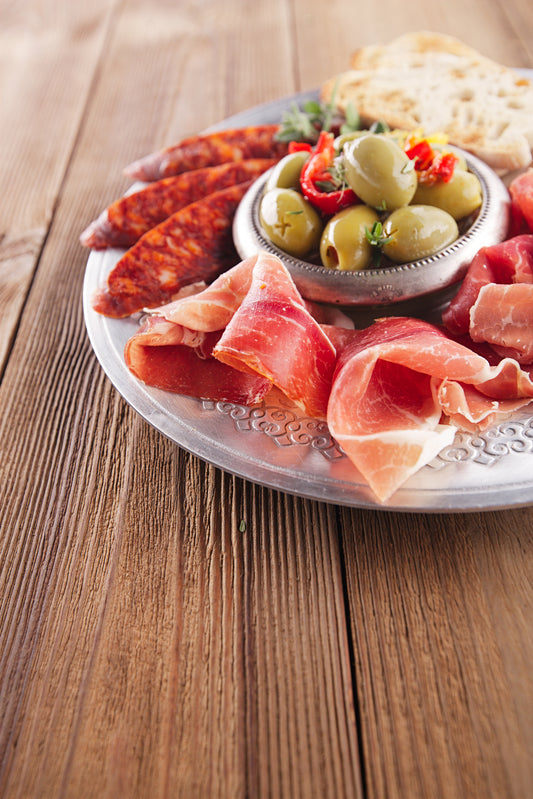 Savory Meat and Olive Platter