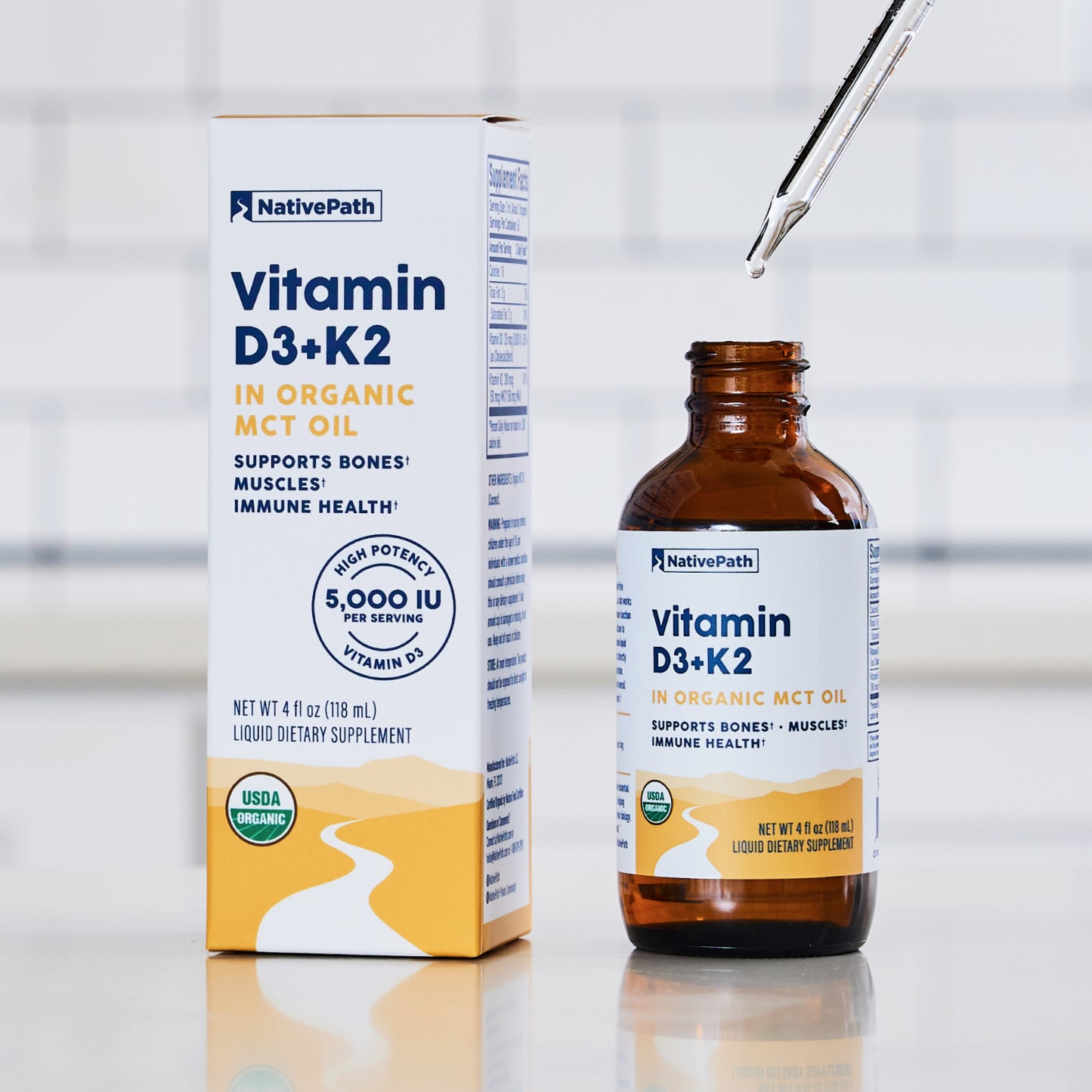 Vitamin D3+K2 Tincture 4oz