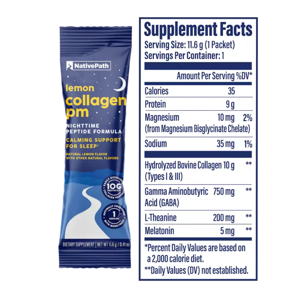 NativePath_Collagen_PM_Variety_Pack_Lemon_Supplement_Facts