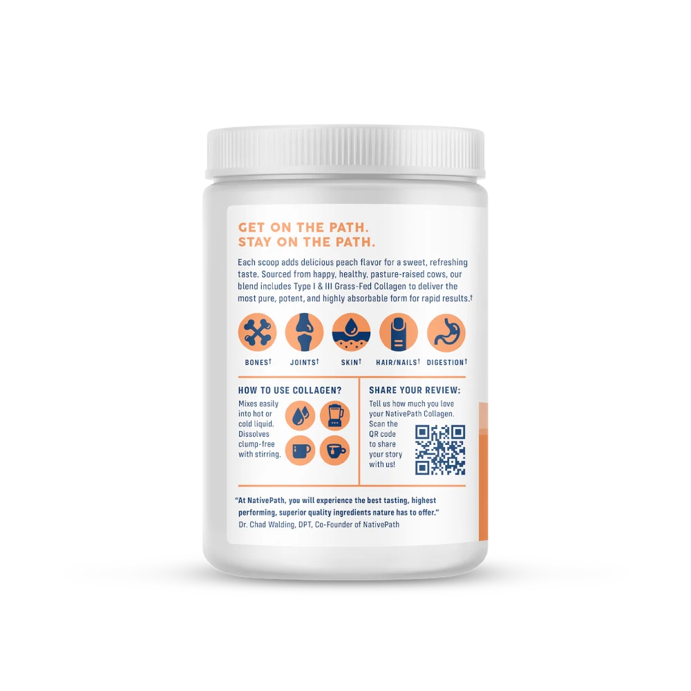 NativePath_Flavored_Collagen_Peptides_Peach_Front