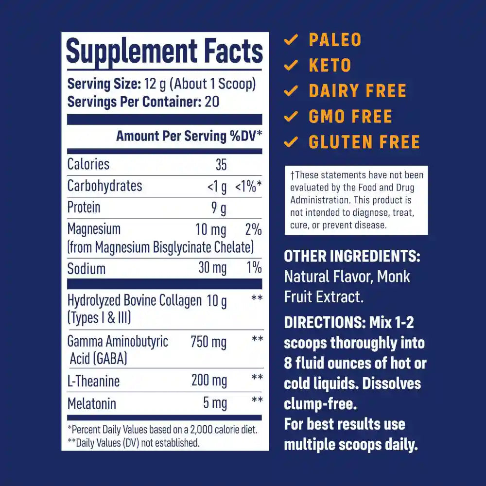NativePath_Honey_Chamomile_Collagen_PM_Supplement_Facts