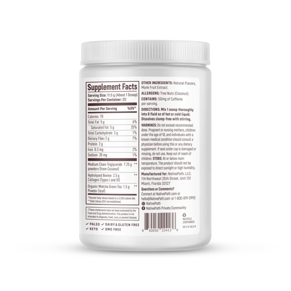 NativePath_Matcha_Latte_Collagen_Side
