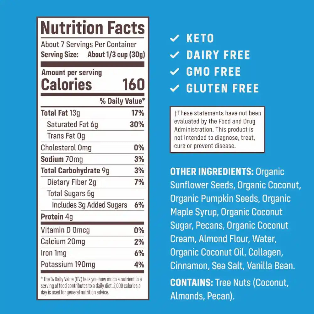 NativePath_Original_Grain-Free_Granola_Supplement_Facts