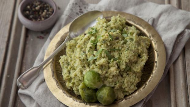 Herbed Mashed Brussels Sprouts