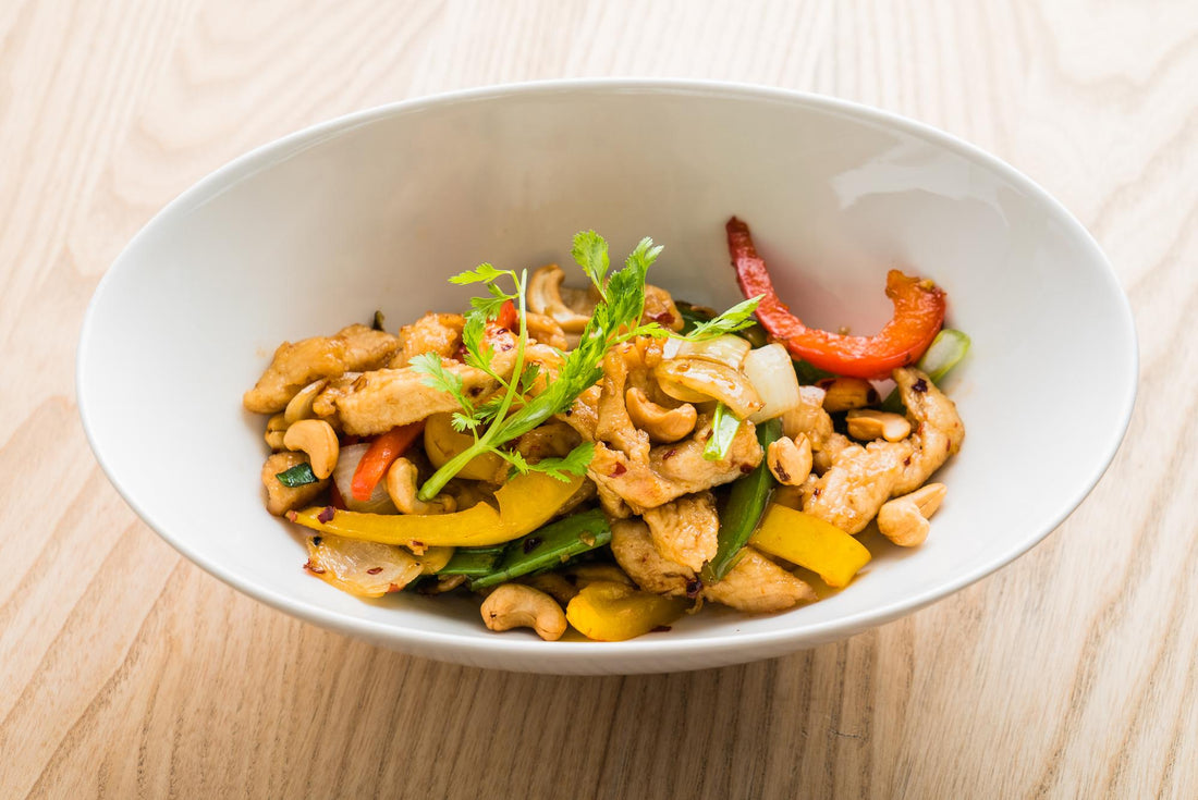 Stir Fried Pepper Chicken with Cashews