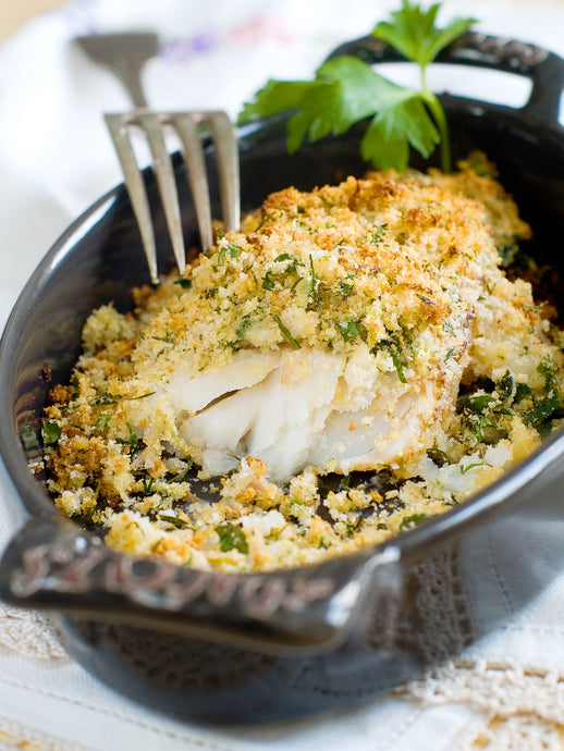 Herb and Almond Crusted Halibut