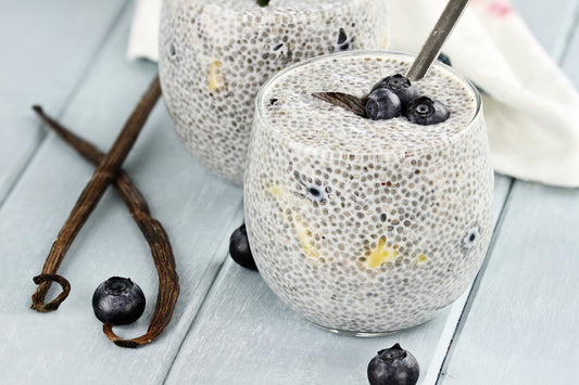 Blueberry Coconut Keto Chia Pudding