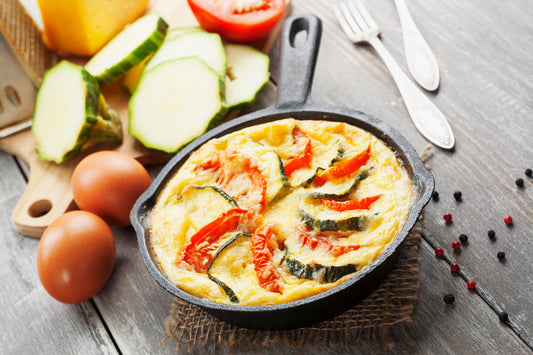 Eggs, Zuchinni and Pepper Skillet