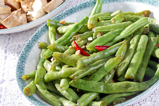 Spicy Garlic Fried Green Beans