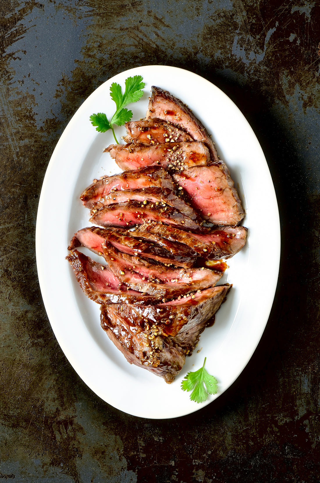 Grilled Flank Steak with Spicy Marinade