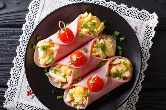 Ham and Egg Breakfast Roll Ups