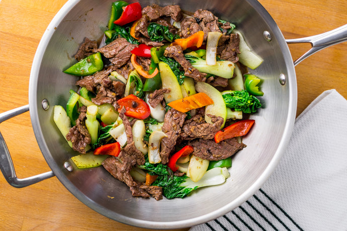 Keto Skillet Steak with Asian Vegetables