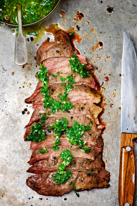 Flank Steak With Chimichurri Sauce