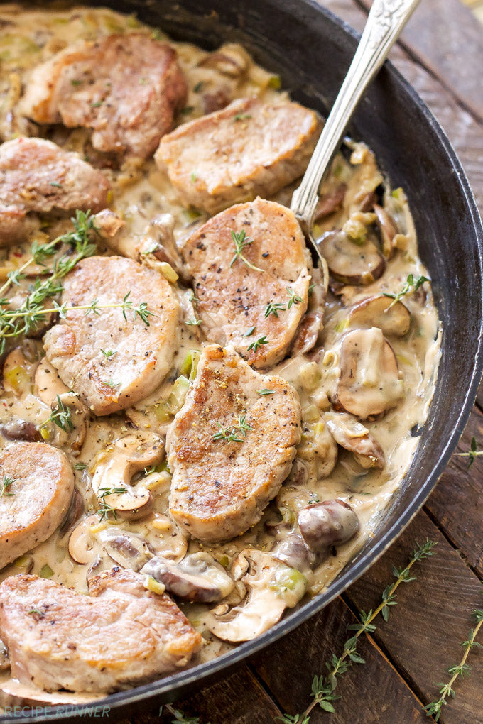 Pork Chops with Mushroom Sauce