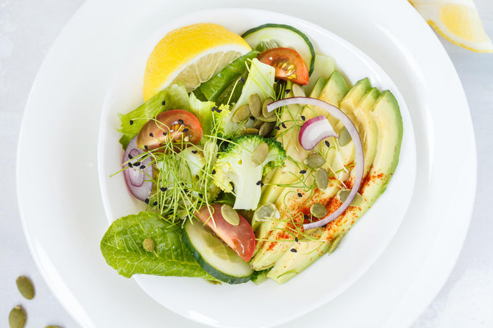 Spring Salad with Avocado and Pumpkin Seeds