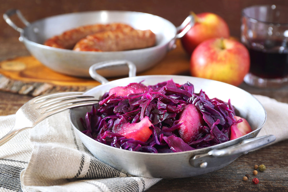 Sausage Apple and Cabbage Stir Fry