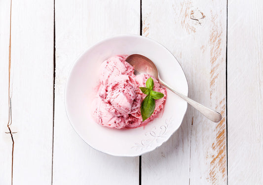 Strawberry Basil Sorbet