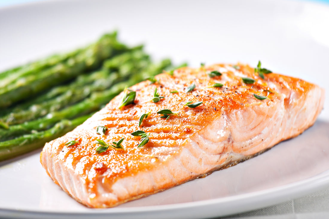 Baked Herbed Salmon and Asparagus