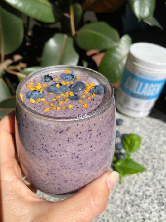 Blueberry Zucchini Collagen Smoothie