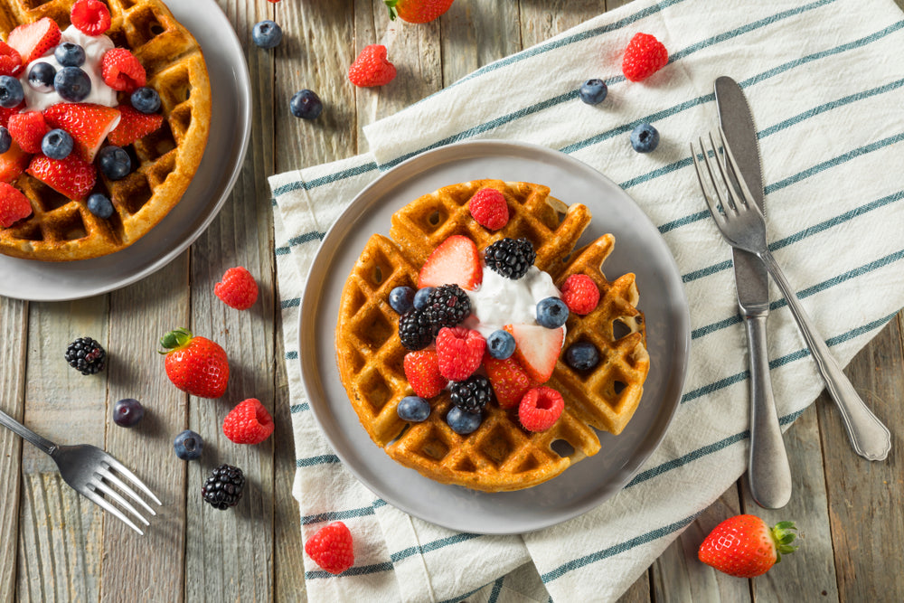 French Vanilla Collagen Waffles