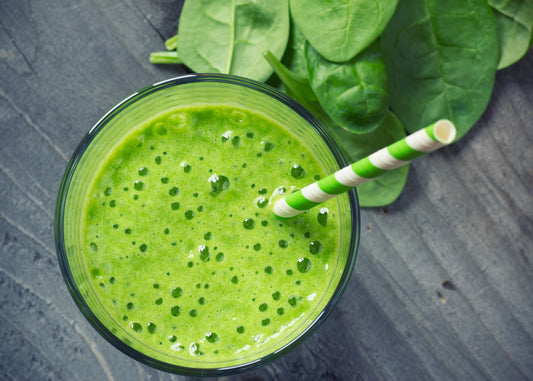 Green Vanilla "Ice Cream" Smoothie