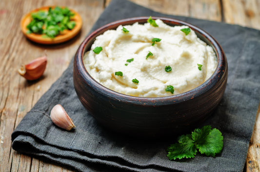 Roasted Garlic Cauliflower Mashers