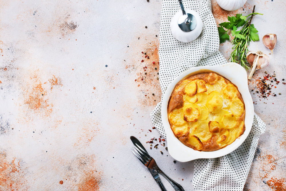 Apple, Leek & Butternut Squash Gratin