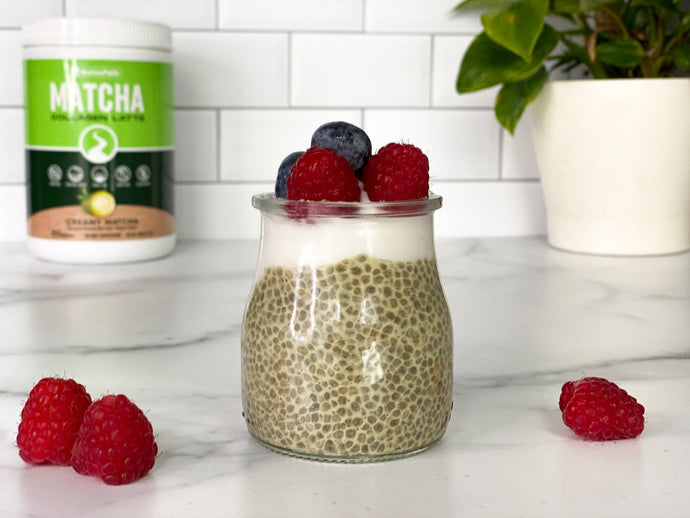Matcha Collagen Chia Seed Pudding