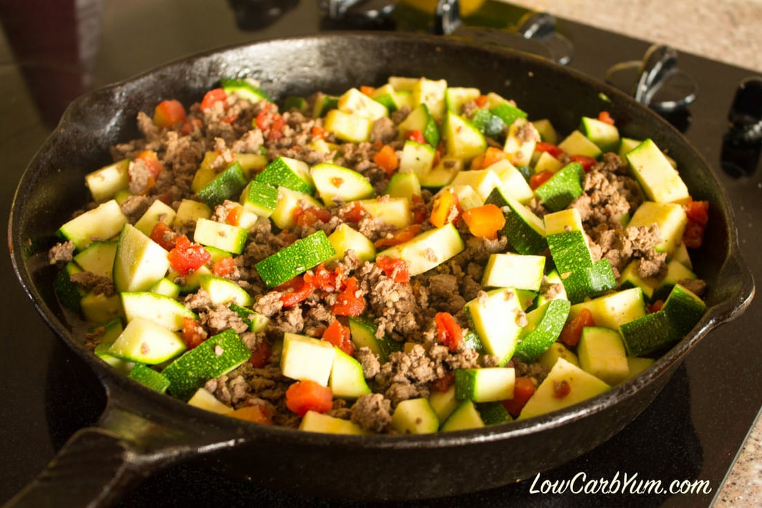 Ground Beef with Zucchini Stew (Crockpot)