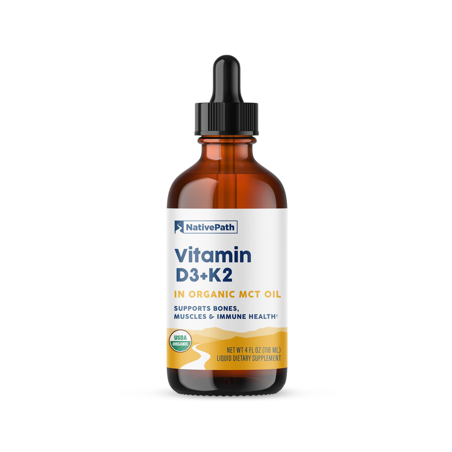 Vitamin D3+K2 Tincture - 4oz