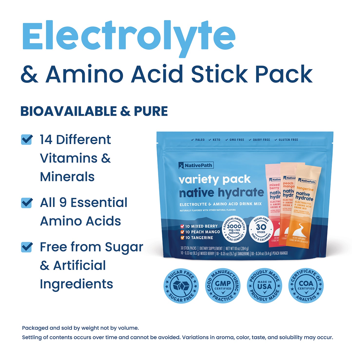 Native Hydrate - Variety Stick Packs