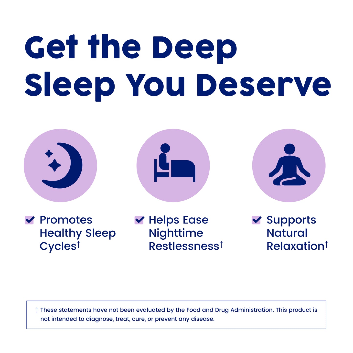 NativePath Native Sleep get the deep sleep you deserve benefits graphic