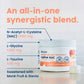 Native NAC ingredient breakdown: N-Acetyl-L-Cysteine, L-Glycine, L-Taurine, sweetened with monk fruit and stevia