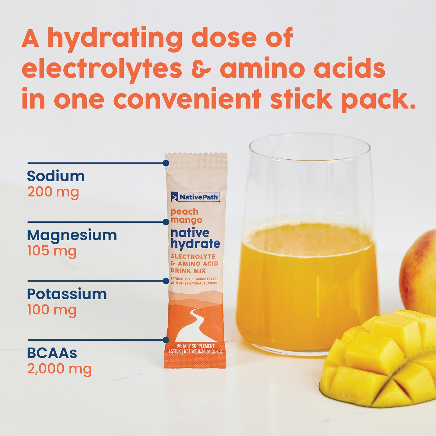 Peach Mango Native Hydrate - Stick Packs