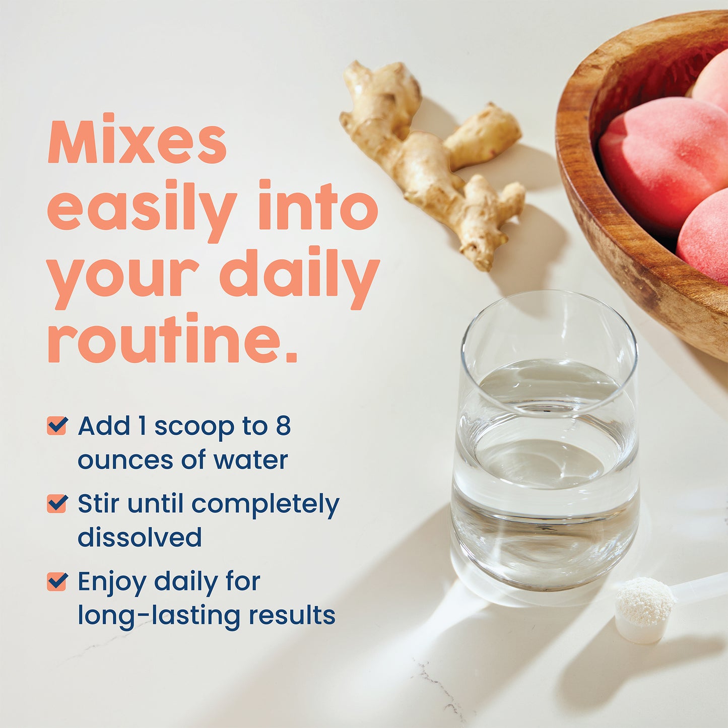 How to use Native NAC: add 1 scoop to 8 ounces of water, stir until dissolved, enjoy daily