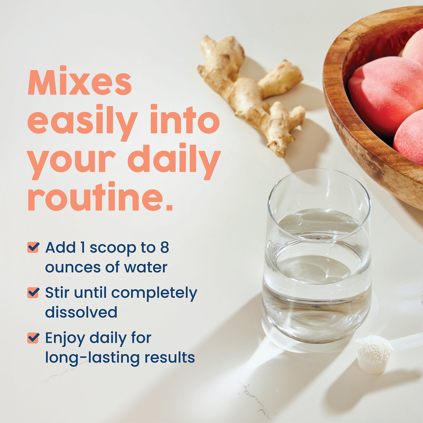 How to use Native NAC: add 1 scoop to 8 ounces of water, stir until dissolved, enjoy daily