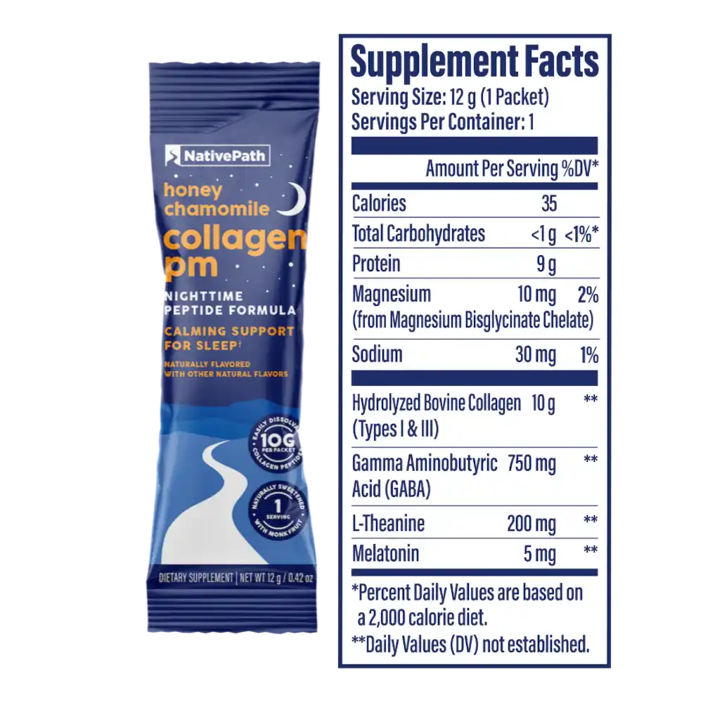 NativePath_Collagen_PM_Variety_Pack_Honey_Chamomile_Supplement_Facts