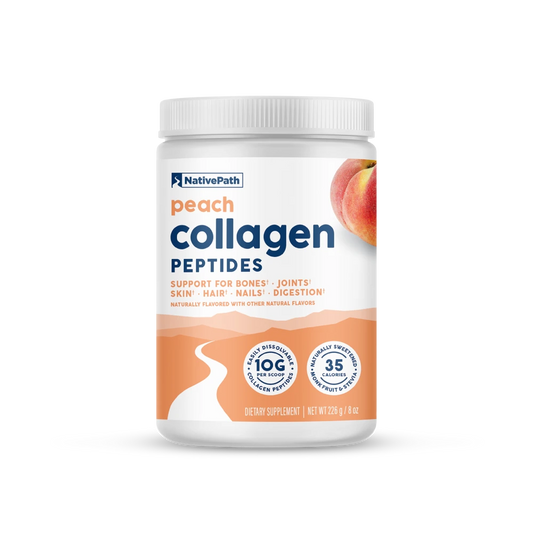 NativePath_Flavored_Collagen_Peptides_Peach_Front