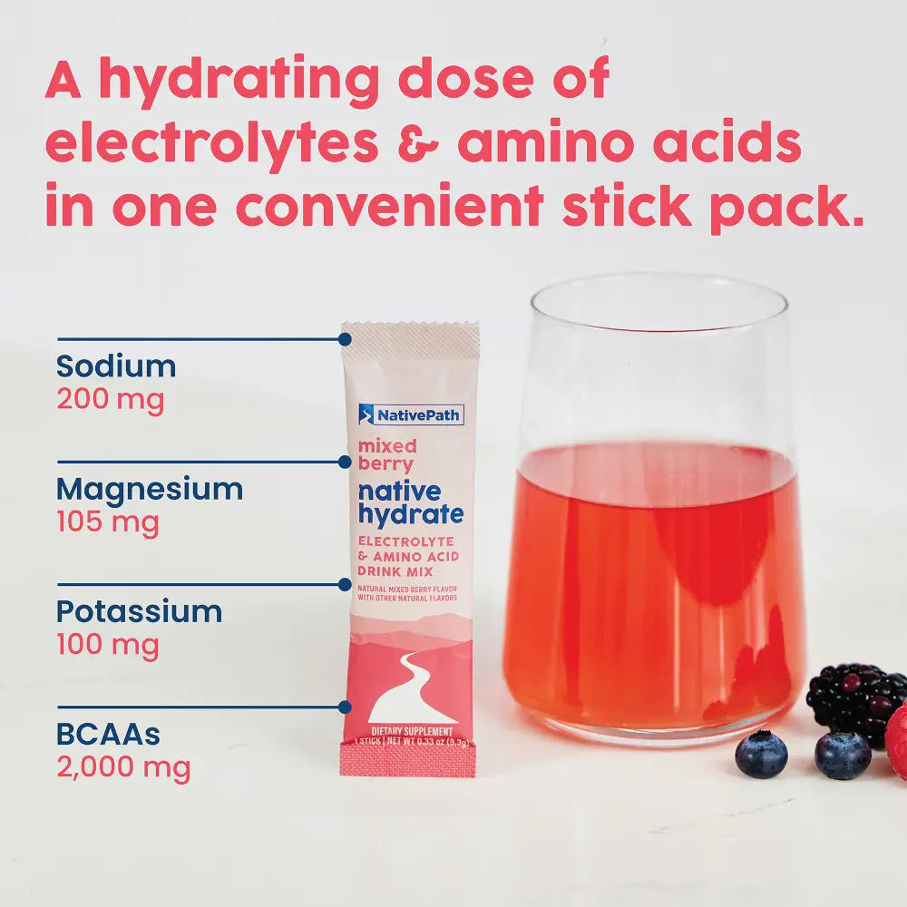 NativePath_Native_Hydrate_Mixed_Berry_Stick_Packs_Ingredients_Dosage