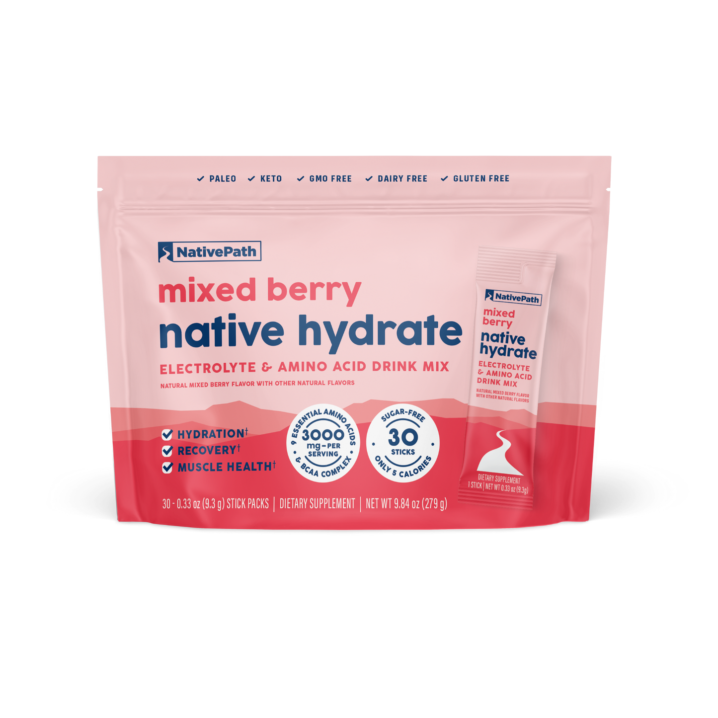 Mixed Berry Native Hydrate - Stick Packs