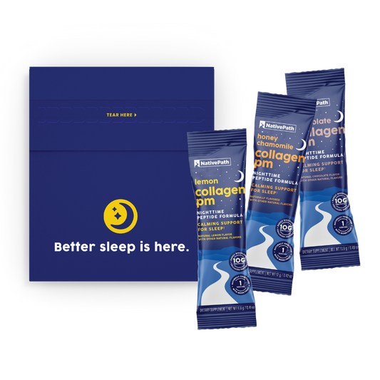 Collagen_PM_NativePath_Lemon_Honey_Chamomile_Choclate_Nighttime_Peptide_Formula_Calming_Support_For_Sleep