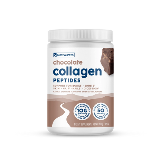 NativePath Chocolate Collagen Peptides Front Image