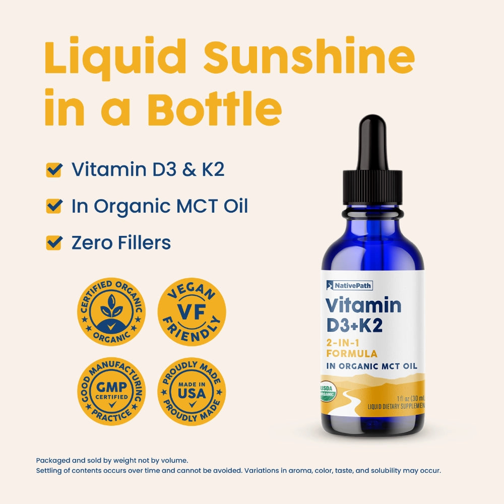 NativePath Vitamin D3+K2 Nourishment Image